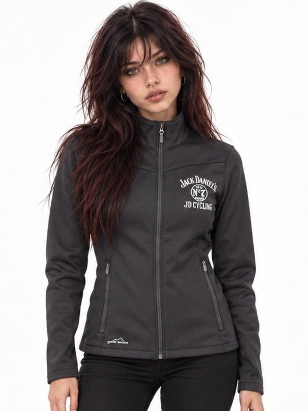 Eddie Bauer Jack Daniel’s JD Cycling Softshell Jacket M